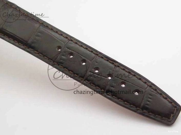 MIROTIME 0112 Da Vinci IW356601 RG TW 1:1 Best Edition White Dial On Brown Leather Strap A DailyWear 7237